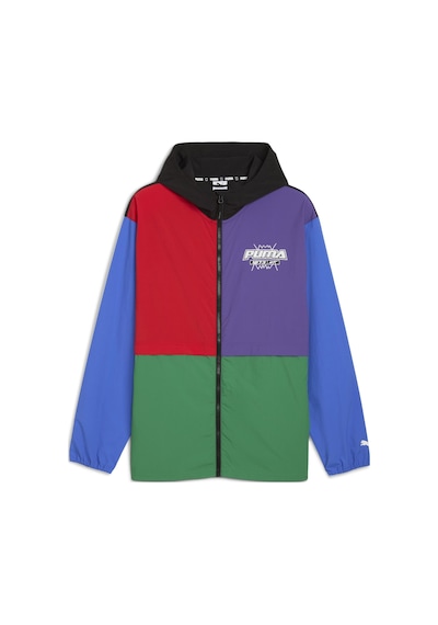 Puma Hoopaverse Jacket Erkek Yetişkin Rüzgarlık Yeşil