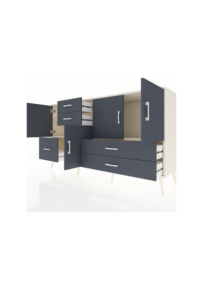 Hyperion Konsol 4 Raflı 5 Çekmeceli 4 Kapaklı 176x44x99 Aytaşı-an Aytaşı-antrasit Hyperion Konsol 4 Raflı 5 Çekmeceli 4 Kapaklı 176x44x99 Aytaşı-an Aytaşı-antrasit