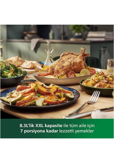 Philips Airfryer 7000 Serisi Hd9880/90 Combi Xxl Connected 8.3 Lt Yağsız Fritöz - Outlet