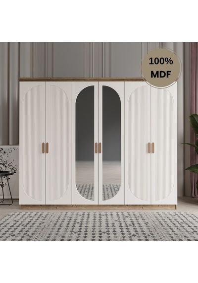 Soho 6 Kapak Mdf Gardırop Aytaşı