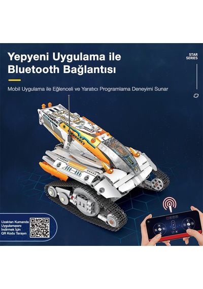Reobrix Technic 99001 Kaşif Star Revenge:explorer Kumanda&motorlu Yaratıcı Yapı Blok Seti Building Blocks - 700 Parça
