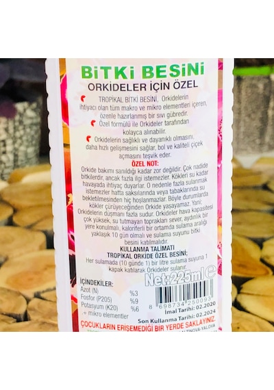 2 Adet Orkide Vitamini - Orkide Besini Çiçek Açtırma Özellikli