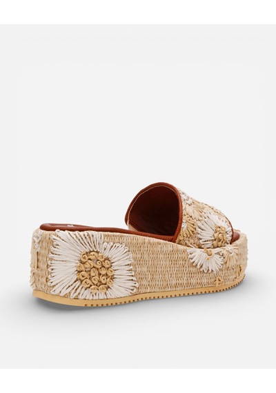 Steve Madden Decor-emb Natural Kadın Bej Sandalet Decor-emb