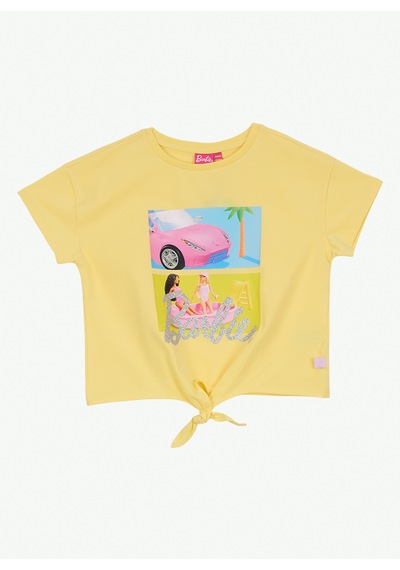 Barbie Sarı Pamuk Karışımlı T-shirt Brb6sg-tst6403