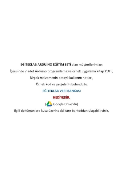 Eğiteklab Robotik Kodlama Arduino Uzaktan Eğitim Seti