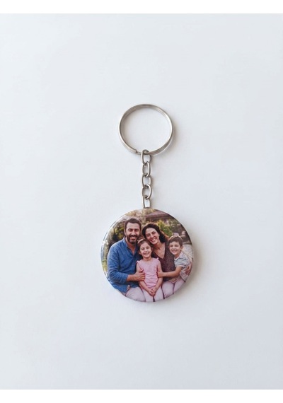 3 Adet Kişiye Özel Aile Fotoğraflı Anahtarlık Şişe Açacaklı Metal, Pvc Kaplı Çok Renkli