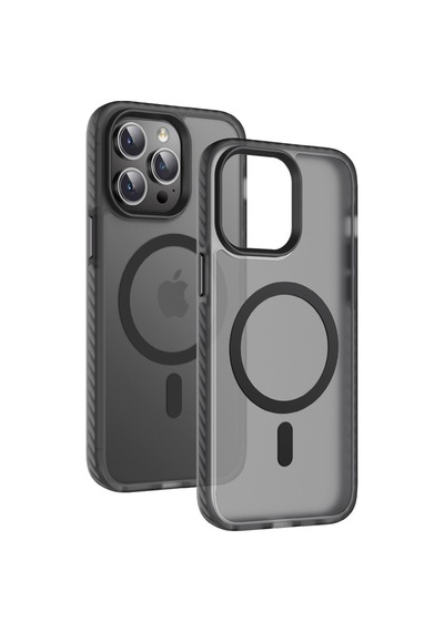 Apple Uyumlu iPhone 14 Pro Max Kılıf Mat Arka Yüzey Wireless Şarj Özellikli Zore Locik Kapak