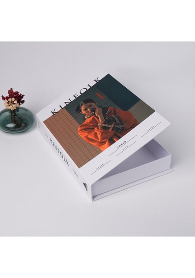Bak Gel Al Kitap Görünümlü Dekoratif Kutu, Iskandinav Tarzı Gizli Saklama Kutusu Kınfolk