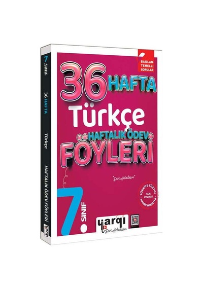 7. Sınıf Türkçe 36 Haftalık Ödev Föyleri Yargı Ders Arkadaşım
