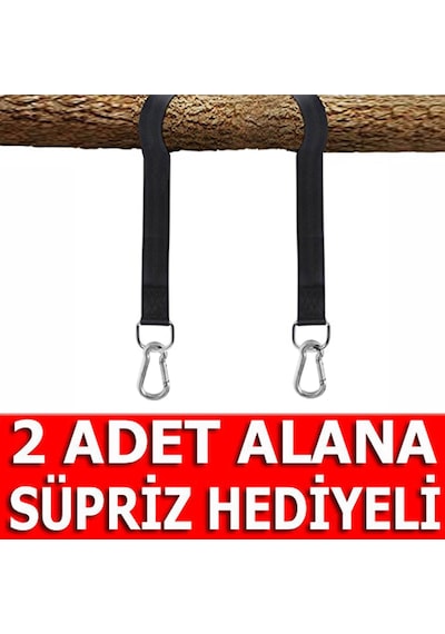 Indirimsmart Bundera Rope Hamak Salıncak Taşıyıcı Asma Kemeri Halat Kemer Askı (445014115) Siyah