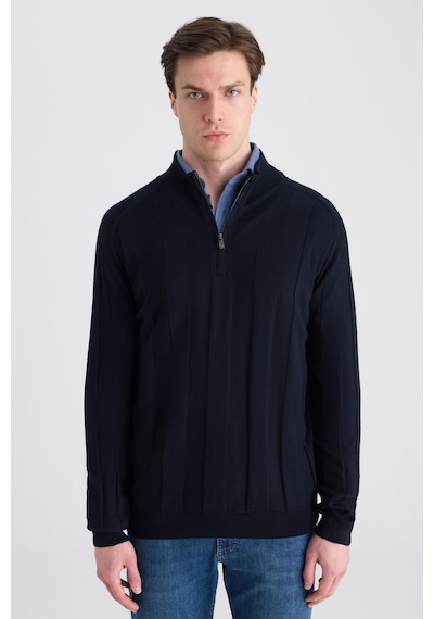 D's Damat Ds Damat Regular Fit Lacivert Düz Örgü Kazak 5hf063902154m Çok Renkli