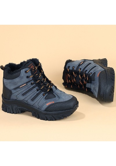 23 Outdoor Çocuk Bot Ayakkabı İçi Kürklü 26-35 Lacivert