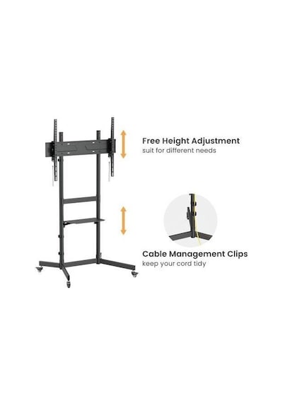 Vontech V1044ve 55-100'' Tekerlekli Ayaklı Tv Fuar Standı