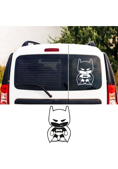 Batman Sticker, Oto Sticker, Kelebek Cam Sticker Motor Sticker 20x12.5 Cm