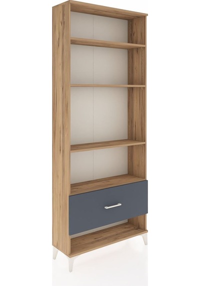 Arges Dolap 4 Raflı Tek Çekmeceli 88x30x221 Çam-antrasit Atlas Çam Arges Dolap 4 Raflı Tek Çekmeceli 88x30x221 Çam-antrasit Atlas Çam