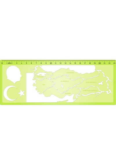 Hatas Türkiye Haritası Şablonu 23Cm N 02287