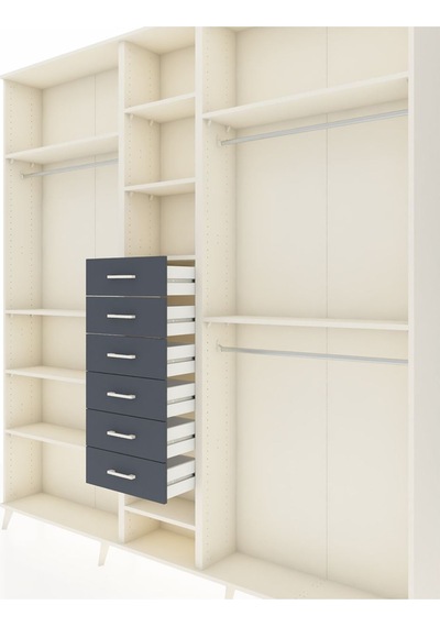 Arges Dolap 10 Raflı 6 Çekmeceli 3 Askılı 220x30x243 Aytaşı-aytaşı/antrasit Aytası/antrasıt Arges Dolap 10 Raflı 6 Çekmeceli 3 Askılı 220x30x243 Aytaşı-aytaşı/antrasit Aytası/antrasıt