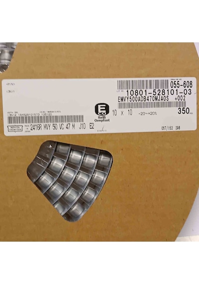 Emvy500adb470mjaos 47mf 50v 10x10 Smd Kondansatör 100 Adet