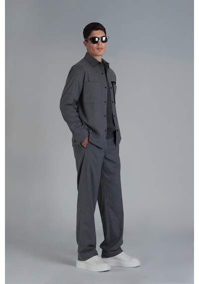 Lufian Honer Spor Erkek Chino Pantolon Slim Fit Gri Gri 112190328100150 Gri