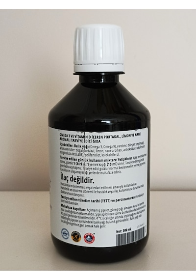 Zinzino Balanceoil Omega 3 Ve D Vitamini İçeren Portakal Limon Ve Nane Aromalı 300 Ml