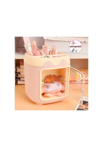 Kawaii Sevimli Kalem Kutusu Masaüstü Kalemlik Kawaii Kapaklı Kalem Kutusu Masa Üstü Organizer Lila Kapaklı