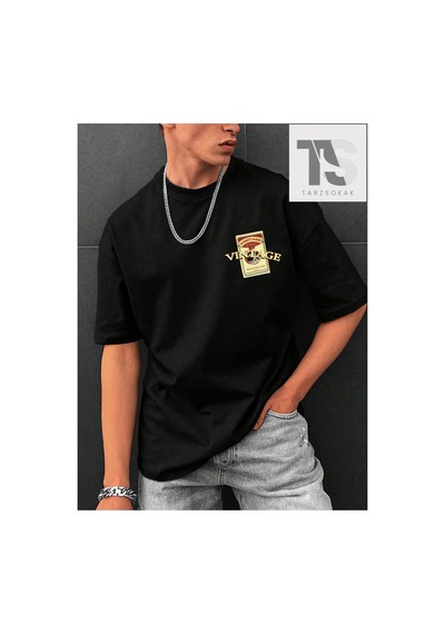 Tarzsokak Kod Trend Hypemode Erkek Karakter Ve Slogan Baskılı T-shirt Kırmızı