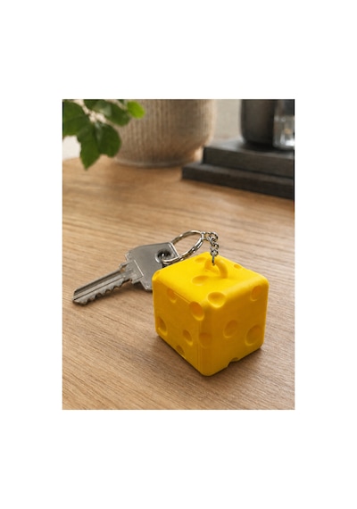3dmarketi Küp Peynir Telefon Tutucu Anahtarlık Charm