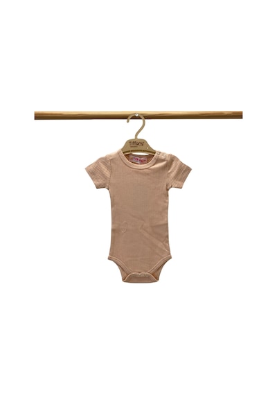 Tiffany Baby & Kids Tiffany Baby Organik Theme Kısa Kol Çıtçıtlı Body 89008 Şeftali