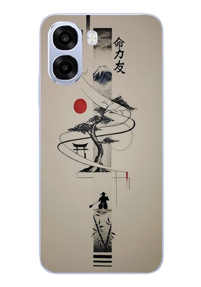 Oppo A6t - A6x Uyumlu Japon Felsefesi Baskılı Silikon Kılıf Renkli