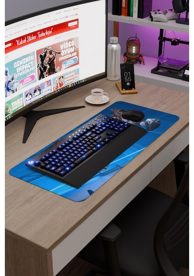 Overwatch Kaymaz Dikişli Kauçuk Oyuncu Mousepad V1 - 70x30 Xl Gaming Mouse Pad Fare Altlığı