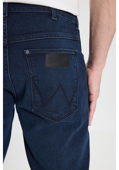 Wrangler Slim Fit Dar Kesim Düşük Bel Normal Paça Larston Lacivert Esnek Jean Denim Pantolon