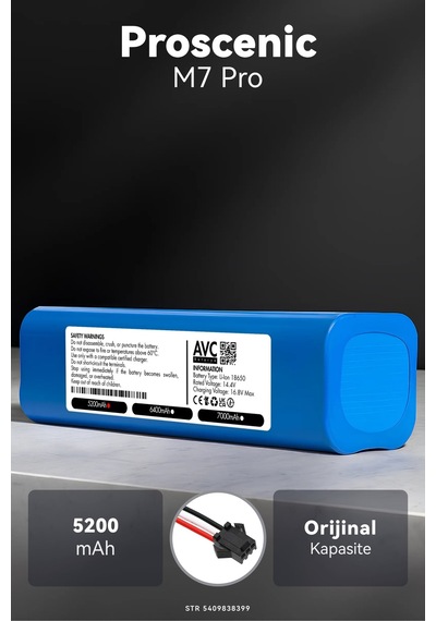 Proscenic M7 Pro 5200mah Robot Süpürge Bataryası G.g