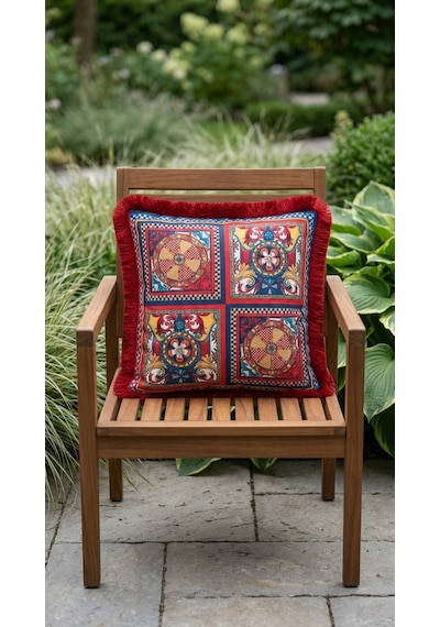 Ceramia Rouge Yastık Çok Renkli