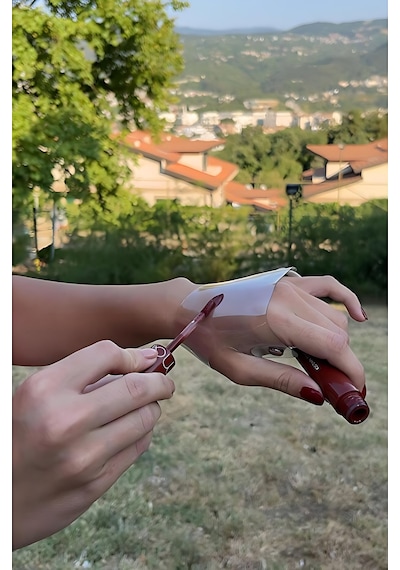 Croc Profesyonel Şeffaf Makyaj Eldiveni - Makeup Glove Krem