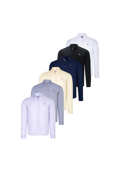 Altılı Set G674 Dewberry Erkek Gömlek-siyah-beyaz-lacivert-gri-sarı-lila Siyah-beyaz-lacivert-gri-sarı-lila Altılı Set G674 Dewberry Erkek Gömlek-siyah-beyaz-lacivert-gri-sarı-lila Siyah-beyaz-lacivert-gri-sarı-lila