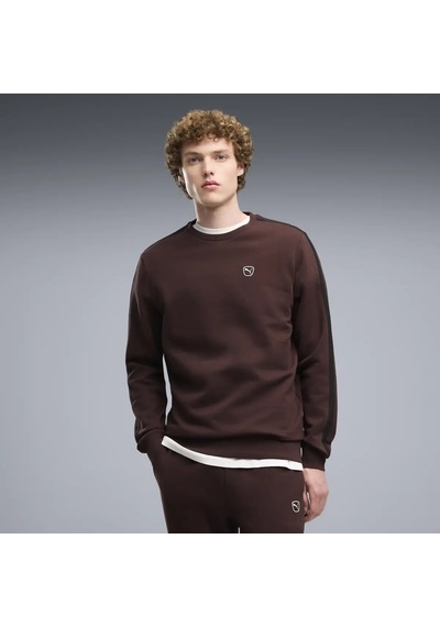 Puma Ess Elevated Crew Kahverengi Erkek Sweatshirt