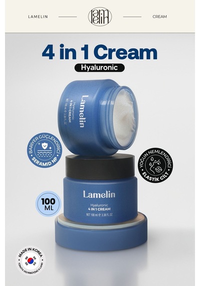 Lamelin Hyalüronik Asit İçeren Nemlendirici Bakım Kremi Lamelin Hyaluronic 4 in 1 Cream 100 ML