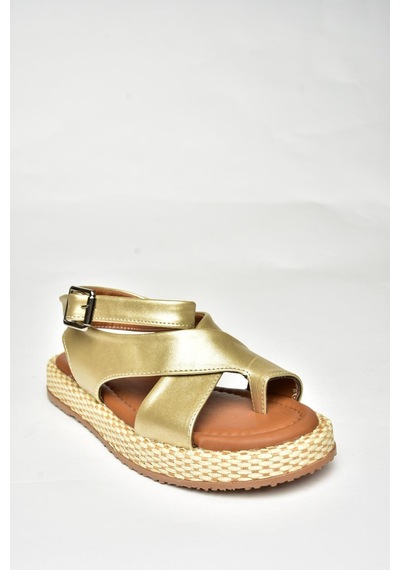 Fox Shoes U973264509 Altın Kadın Sandalet Altın