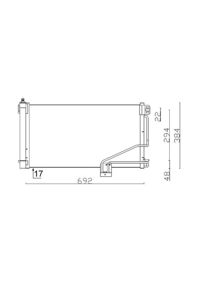 Behr Klima Radyatörü Mercedes W203-w209 / 2001-2006 Mhl-ac 347 001s