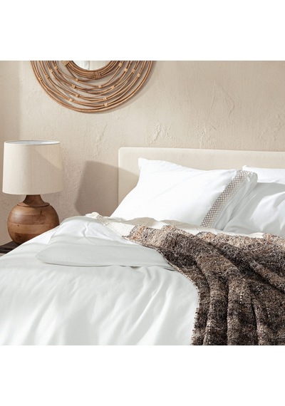 Mardılle Bambu King Size Nevresim Seti 230x220 Cm Ekru