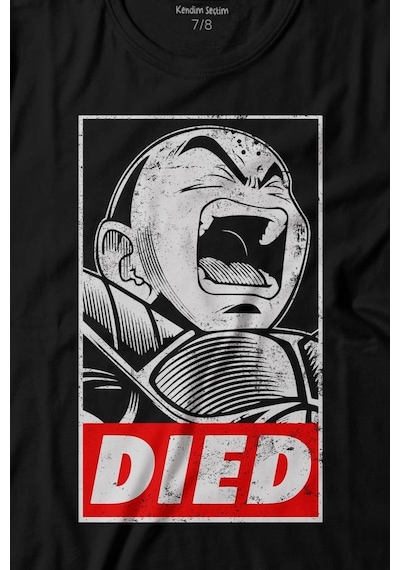 Kendim Seçtim Dragon Ball Krillin Anime Dizi Urban Baskılı Tişört Çocuk T-shirt 001