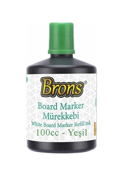 Yazı Tahta Kalem Mürekkebi 100 Ml 1 Adet Brons Tahta Kalemi Mürekkebi Kolay Silinebilir 100 Gr Okul Sınıf Yeşil