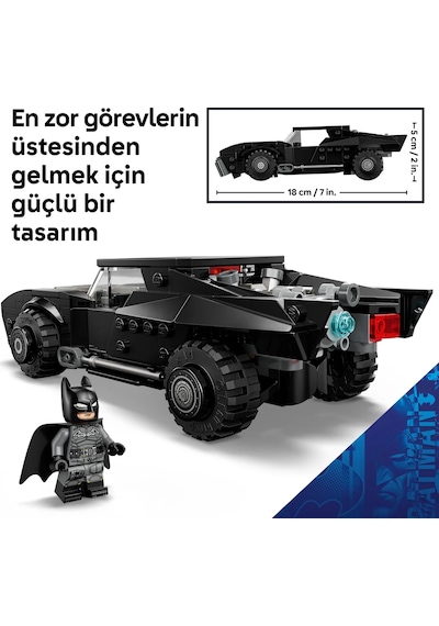 LEGO® DC Batman™: Batman™ Batmobile™ 76332 – 9 Yaş Üzeri Çocuklar için Minifigür İçeren Yaratıcı Oyuncak Yapım Seti (330 Parça)