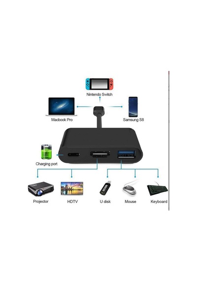 Nettech Plastik 10 Cm Type-c To Hdmi Kablo