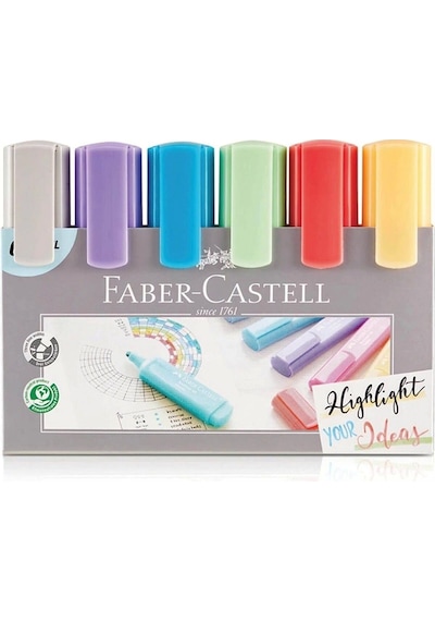 Faber Castell Özel Fosforlu Kalem Seti 18 Li Çok Renkli