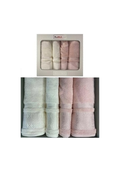 Özdilek Hamam Seti Dory Pudra Krem Pembe