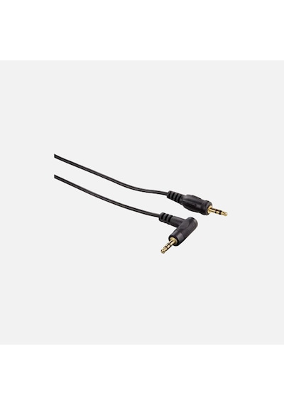 Hama 3.5 Mm - 3.5 Mm Stereo Siyah Altın Uç Açılı 0.75m 5'li Avantaj Paketi Mıchu