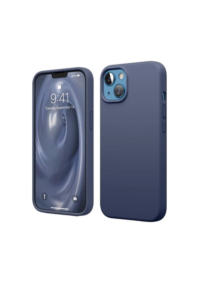 Apple İphone Uyumlu 14 Kılıf First Silikon - Lacivert Çok Renkli