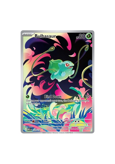 Bulbasaur 133/132 Illustration Rare Megen Lisanslı Oyun Kartı