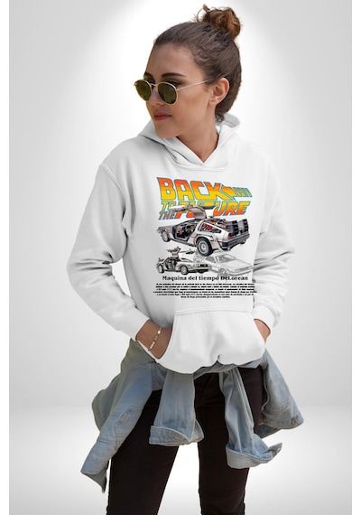 Camaro Chevrolet Kadın Erkek Beyaz Kapüşonlu Sweatshirt Hoodie Beyaz